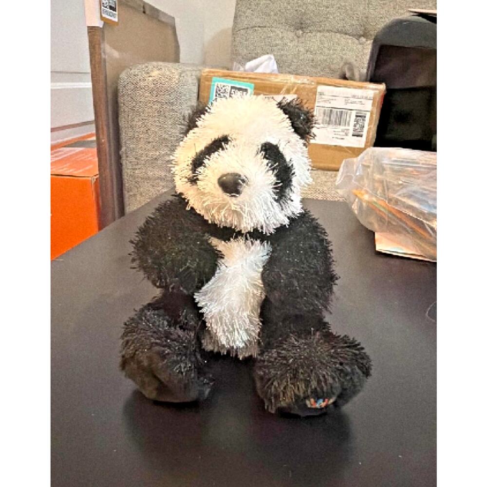 GANZ Webkinz Panda HS111 Black White Bear Plush Stuffed Animal Toy No Code